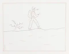 Sem Título by Marcelo Cipis, nanquim, aquarela e ecoline sobre papel, offered Nov 2022