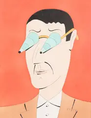 Sem Título by Marcelo Cipis, nanquim, aquarela e ecoline sobre papel, offered Nov 2022
