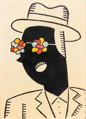 Sem Título by Marcelo Cipis, nanquim, aquarela e ecoline sobre papel, offered Nov 2022