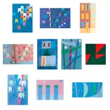 Alfredo Volpi, Conjunto de 10 gravuras, gravura