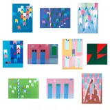 Conjunto de 10 gravuras by Alfredo Volpi, gravura, offered Oct 2022
