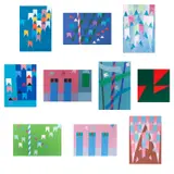 Conjunto de 10 gravuras by Alfredo Volpi, gravura, offered Oct 2022