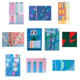 Alfredo Volpi, Conjunto de 10 gravuras, gravura