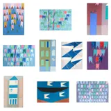 Alfredo Volpi, Conjunto de 10 gravuras, gravura