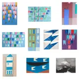 Alfredo Volpi, Conjunto de 10 gravuras, gravura