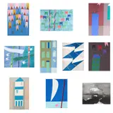 Alfredo Volpi, Conjunto de 10 gravuras, gravura