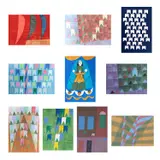 Alfredo Volpi, Conjunto de 10 gravuras, gravura