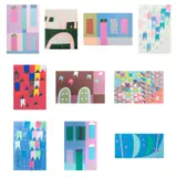 Conjunto de 10 gravuras by Alfredo Volpi, gravura, offered Oct 2022