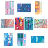 Alfredo Volpi, Conjunto de 10 gravuras, gravura