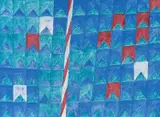 Bandeirinhas e Mastro by Alfredo Volpi, gravura, offered Oct 2022