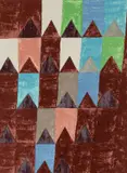 Bandeirinhas by Alfredo Volpi, gravura, offered Oct 2022