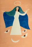 Madona by Alfredo Volpi, gravura, offered Oct 2022