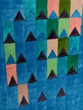 Bandeirinhas by Alfredo Volpi, gravura, offered Oct 2022