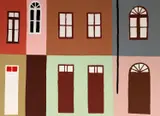 Fachada by Alfredo Volpi, serigrafia, offered Oct 2022