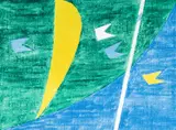 Vela, Mastro e Bandeirinhas by Alfredo Volpi, gravura, offered Oct 2022