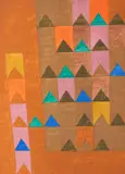 Bandeirinhas by Alfredo Volpi, gravura, offered Oct 2022