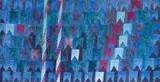 Bandeirinhas e Mastros by Alfredo Volpi, gravura, offered Oct 2022