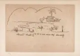 Tarsila do Amaral, Paisagem com Lago e Dois Barquinhos, 1971, gravura