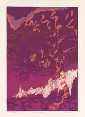 Fayga Ostrower, V - Crepúsculo, 1974, serigrafia