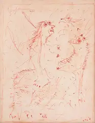 Sem Título by Ivan Serpa, 1997, sanguínea, offered Oct 2022