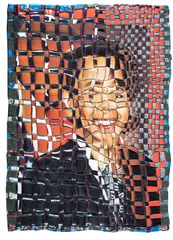 Jarbas Lopes, Série Debates, 2008, plásticos e carpetes trançados