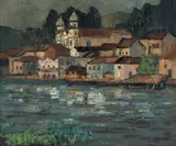 Massao Okinaka, Sem Título, 1962, óleo sobre tela