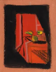 Janela by Aldo Bonadei, guache sobre papel, offered Oct 2022