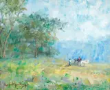 Manoel Santiago, Paisagem com Pessoas Cavalgando