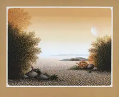Roberto Feitosa, Paraíso Amarelo, óleo sobre placa