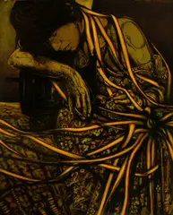 Sem Título by Quissak Júnior, óleo sobre tela, offered Oct 2022