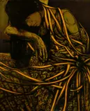 Quissak Júnior, Sem Título, óleo sobre tela