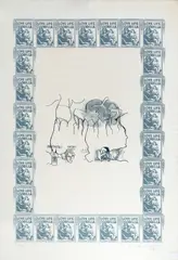 Love Life of Gorilla by Nelson Leirner, 1968, serigrafia, offered Oct 2022