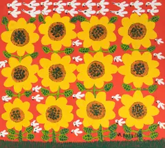 Girassóis by Antônio Poteiro, 2009, óleo sobre tela, offered Oct 2022
