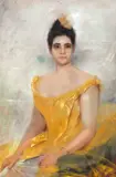 Untitled by Figura Feminina, óleo sobre tela, offered Oct 2022