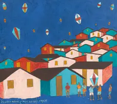 Junho by Manezinho Araújo, 1965, óleo sobre tela, offered Oct 2022