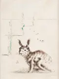 Coelho by Candido Portinari, ponta seca sobre papel, offered Oct 2022