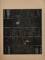 Sem Título by Hércules Barsotti, 1956, xilogravura, offered Oct 2022