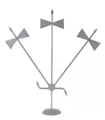 Ferramenta de Xangô by José Adário, escultura em ferro forjado, solda e pintura, offered Aug 2022