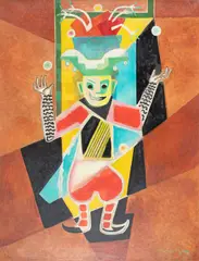 John Graz, Coringa, 1976, óleo sobre tela