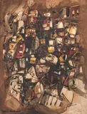 Sem Titulo by Maciej Babiński, 1956, óleo sobre tela, offered Aug 2022