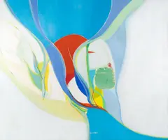 Sem Título by Maria Polo, 1978, óleo sobre tela, offered Aug 2022