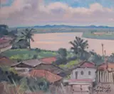 Tomoo Handa, Sem Título, 1985, óleo sobre tela