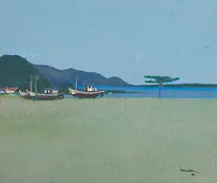Marinha by Yuji Tamaki, 1976, óleo sobre tela, offered Aug 2022
