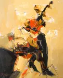 Gustavo Ortiz, Duo, 1982, óleo sobre tela