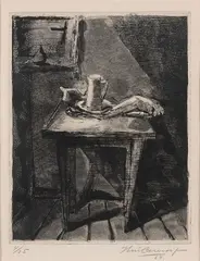 Sem Título by Iberê Camargo, 1954, gravura em metal, offered Aug 2022