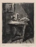 Iberê Camargo, Sem Título, 1954, gravura em metal