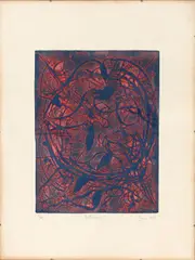 Nostalgia by Izar do Amaral Berlinck, 1969, litogravura, offered Aug 2022