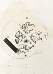 O Ajuste by Wesley Duke Lee, 1971, gravura ponta seca, offered Aug 2022