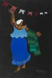 Clóvis Graciano, Cartão de Natal, 1960, guache sobre papel