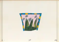 Sem Título by Leonilson, 1985, técnica mista sobre papel, offered Aug 2022